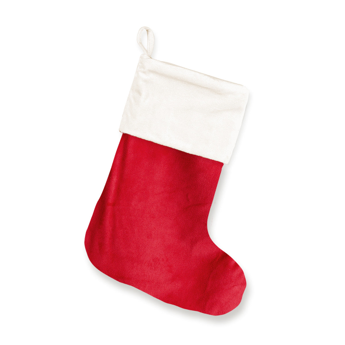 Red Velvet Holiday Stocking with Monogram