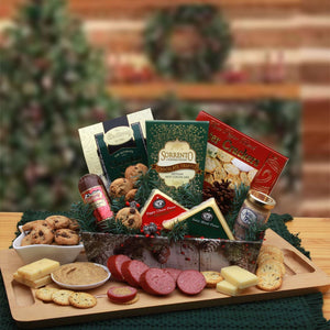 A Rustic Winter Holiday Gift Tray