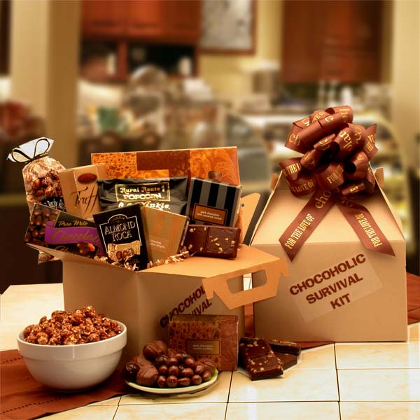 The Chocoholic's Survival Kit Gift Basket