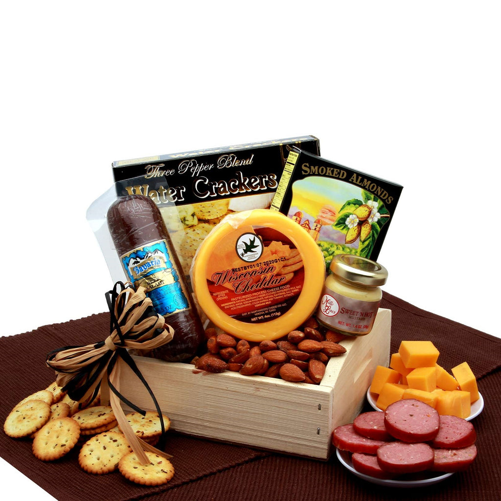 Sausage and Cheese Snacker Gift Basket