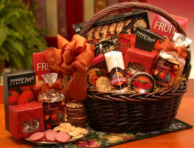 A Grand World Of Thanks Gourmet Gift Basket LARGE