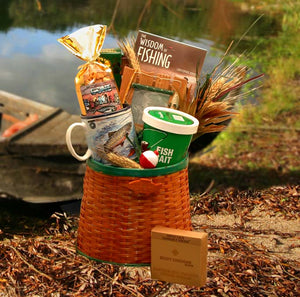 The Fisherman's Fishing Creel Gift Basket MEDIUM