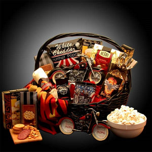 He's A Motorcycle Man Gift Basket