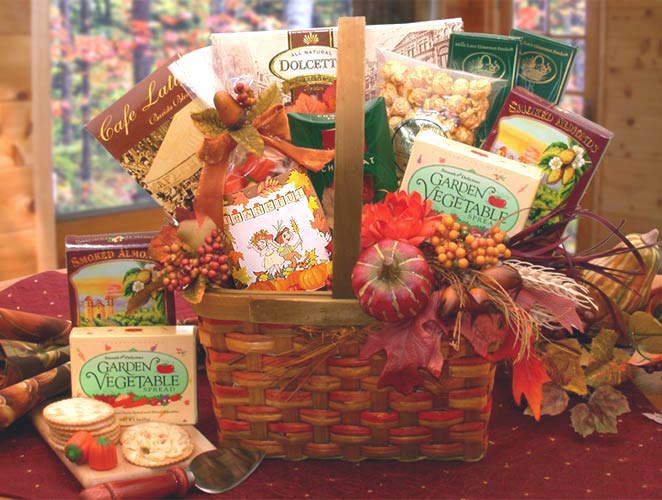 Harvest Blessings Gourmet Fall Gift Basket