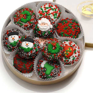 Chocolate Dipped Holiday Oreo Cookies (16-pcs) Gift Treats