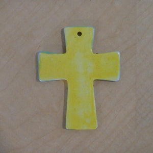 Cross Ceramic Holiday Ornament