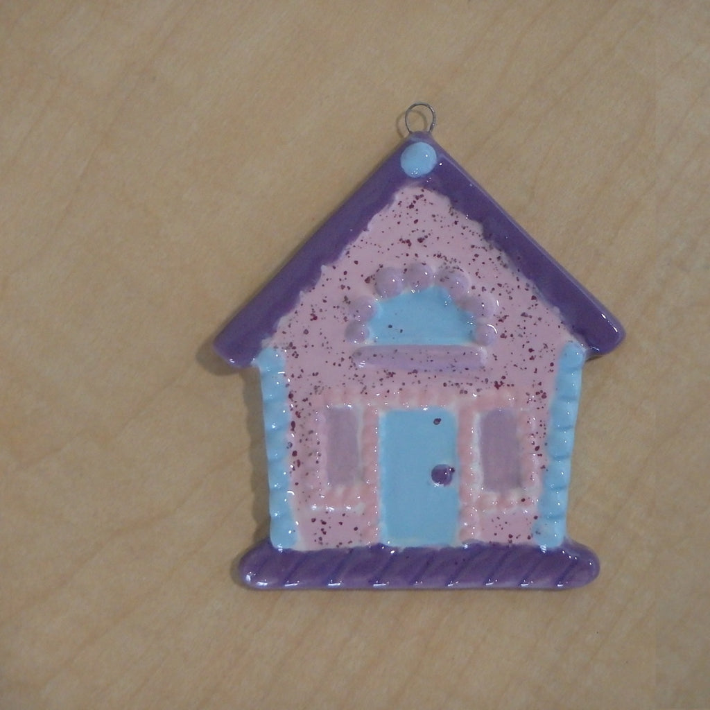 Gingerbread House Ceramic Holiday Ornament