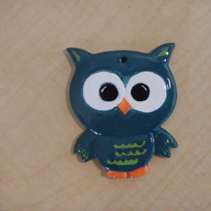 Owl Ceramic Holiday Ornament