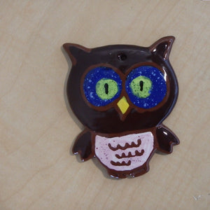 Owl Ceramic Holiday Ornament