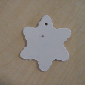 Snowflake Ceramic Holiday Ornament