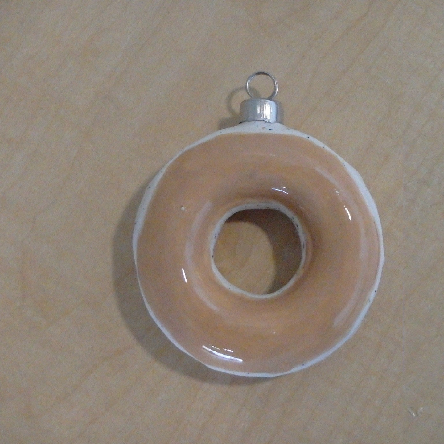 Donut Ceramic Holiday Ornament