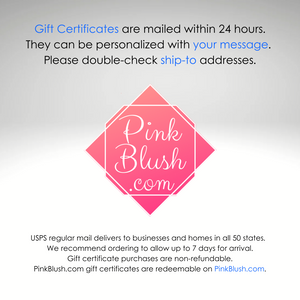 PinkBlush.com Gift Certificates