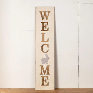 Multi-Season WELCOME Porch Sign with Interchangeable Shapes ready-to-paint project kit - 11 x 48