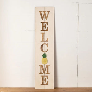 Multi-Season WELCOME Porch Sign with Interchangeable Shapes ready-to-paint project kit - 11 x 48